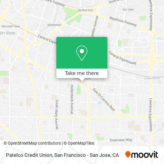 Patelco Credit Union map