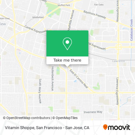 Mapa de Vitamin Shoppe