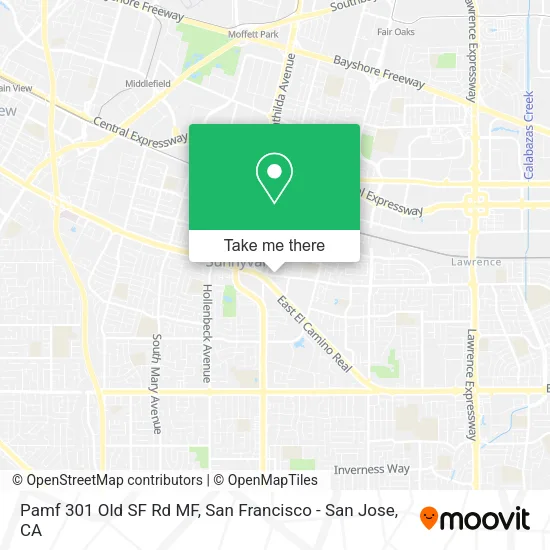 Mapa de Pamf 301 Old SF Rd MF
