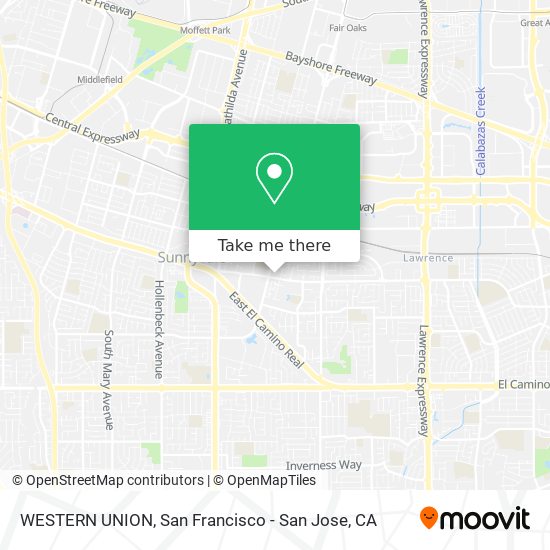 WESTERN UNION map