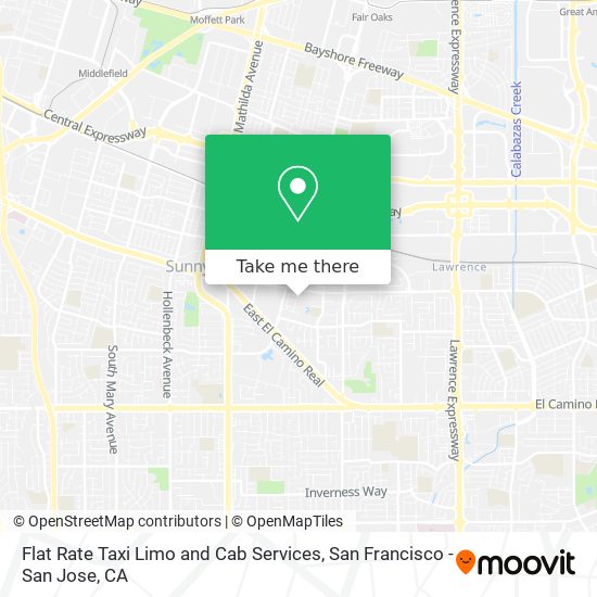 Flat Rate Taxi Limo and Cab Services map