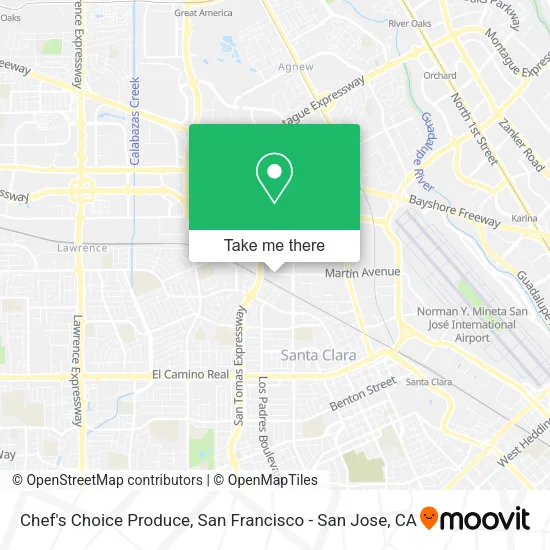 Mapa de Chef's Choice Produce