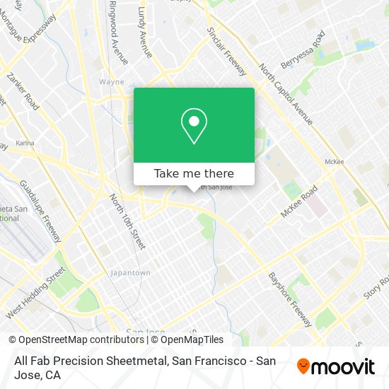 Mapa de All Fab Precision Sheetmetal