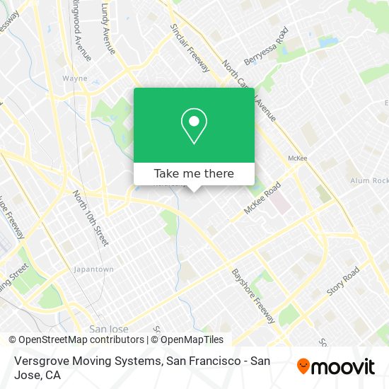 Mapa de Versgrove Moving Systems