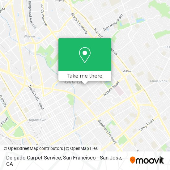 Delgado Carpet Service map