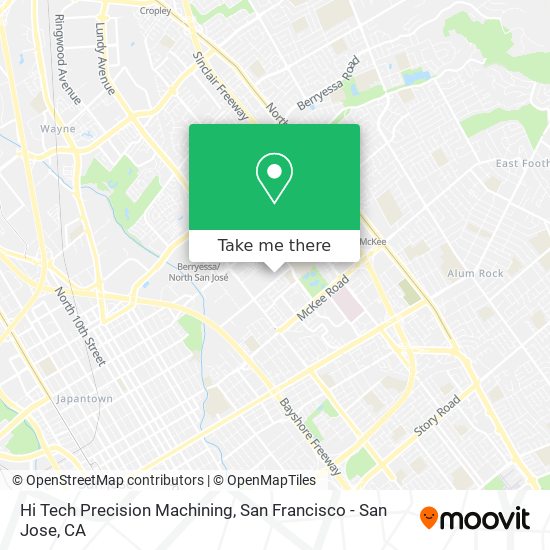 Mapa de Hi Tech Precision Machining