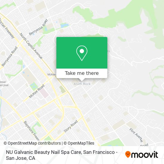 NU Galvanic Beauty Nail Spa Care map