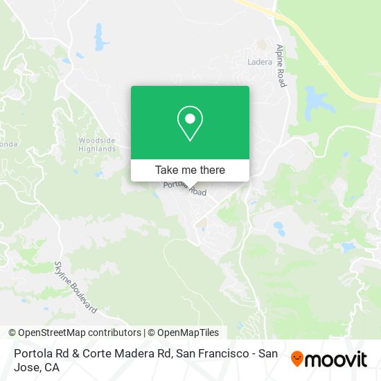 Mapa de Portola Rd & Corte Madera Rd