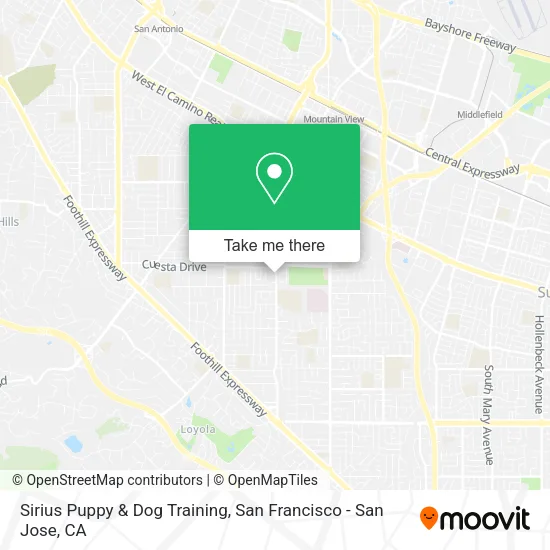 Sirius Puppy & Dog Training map