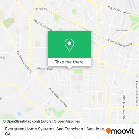 Evergreen Home Systems map