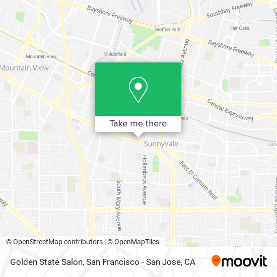 Golden State Salon map