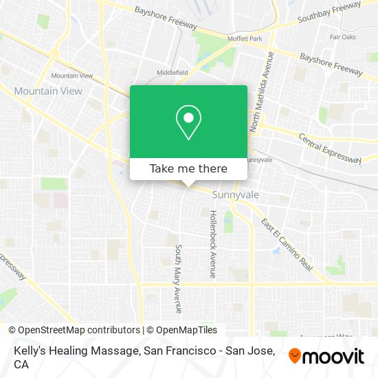 Kelly's Healing Massage map