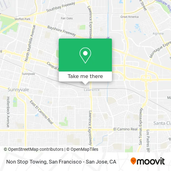 Non Stop Towing map