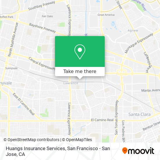 Mapa de Huangs Insurance Services