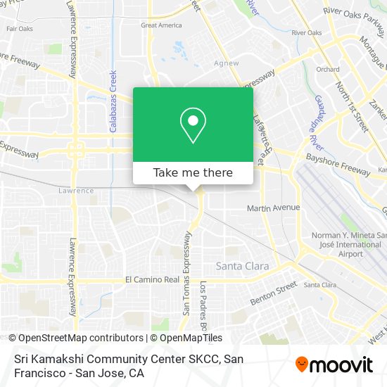 Sri Kamakshi Community Center SKCC map