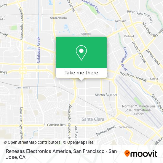Mapa de Renesas Electronics America
