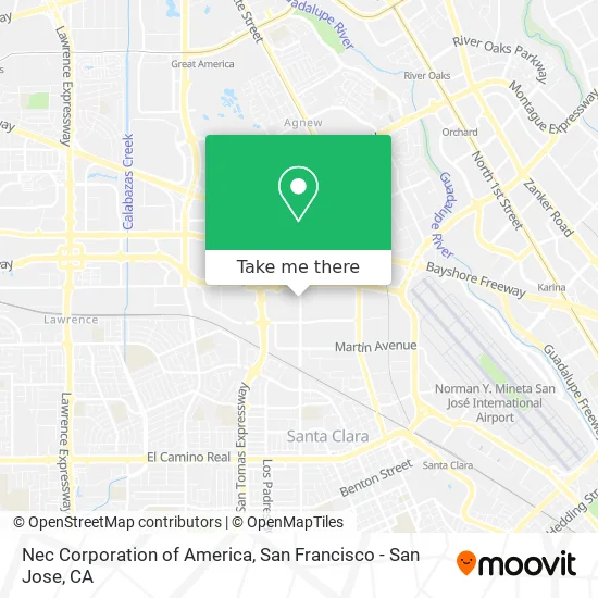 Nec Corporation of America map