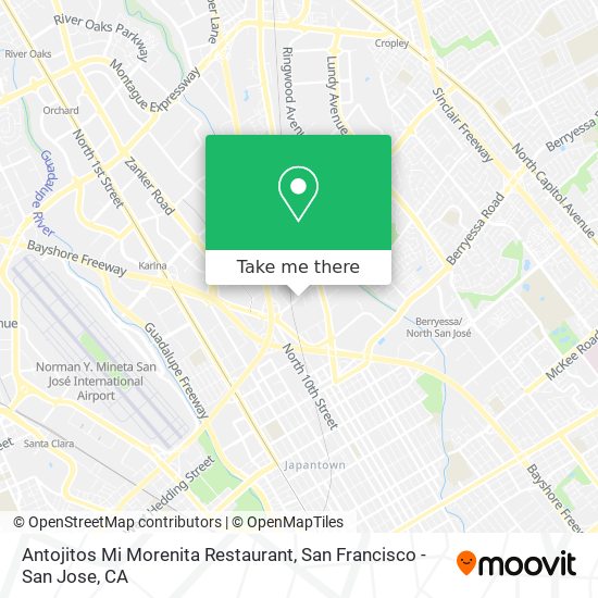 Antojitos Mi Morenita Restaurant map