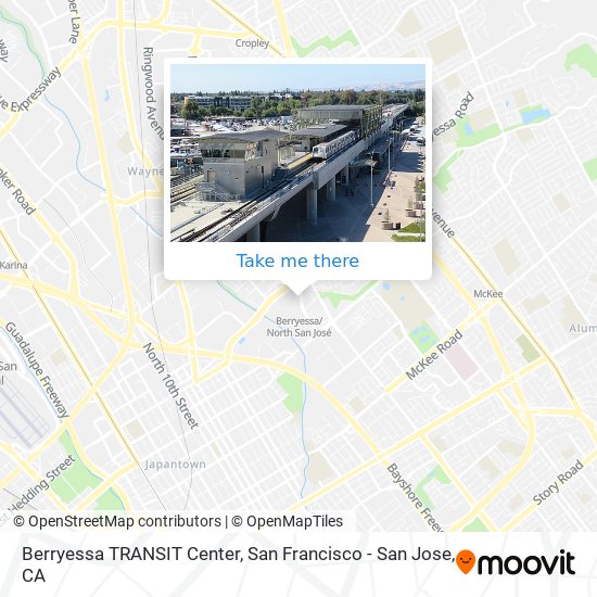 Berryessa TRANSIT Center map