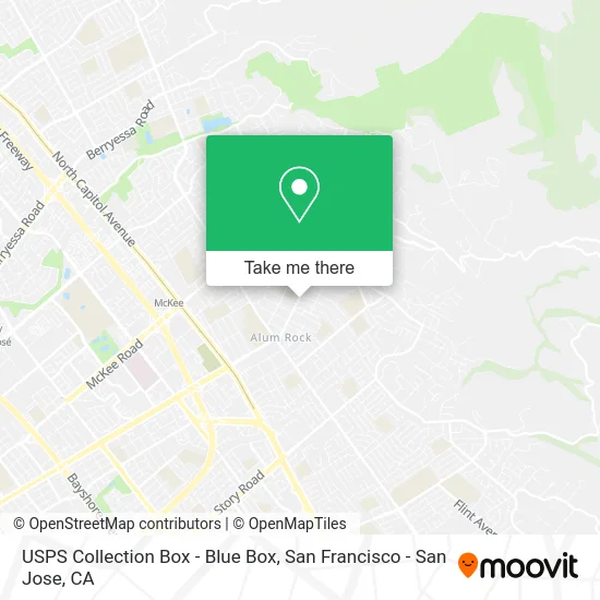 USPS Collection Box - Blue Box map