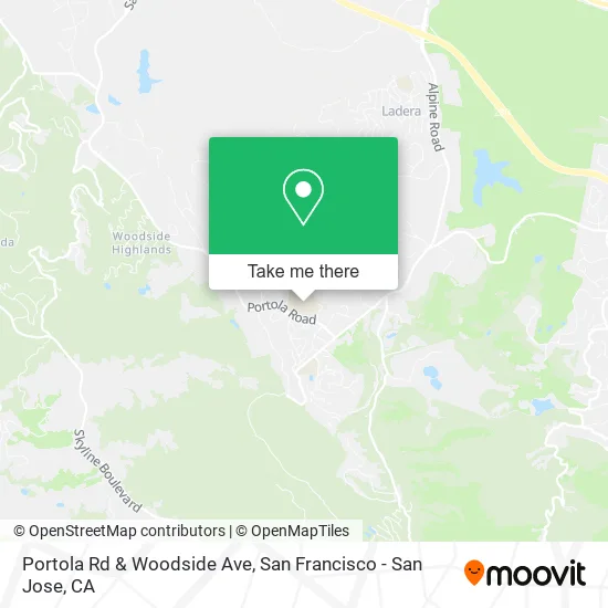 Mapa de Portola Rd & Woodside Ave