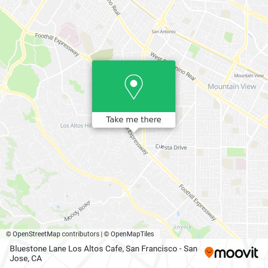 Mapa de Bluestone Lane Los Altos Cafe