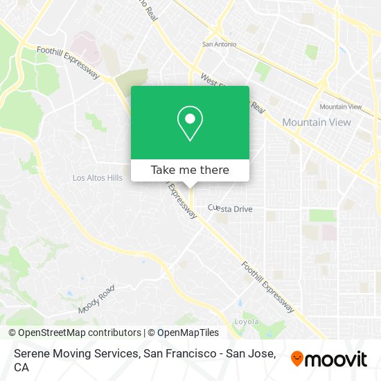 Mapa de Serene Moving Services