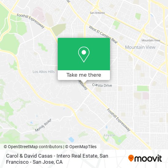 Mapa de Carol & David Casas - Intero Real Estate
