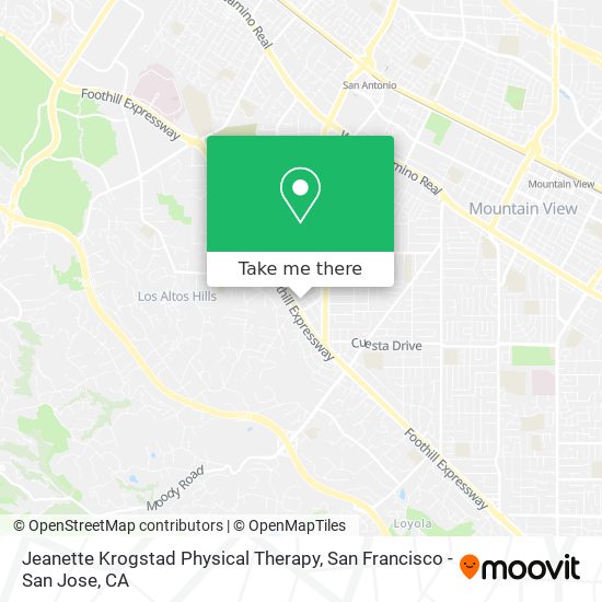 Mapa de Jeanette Krogstad Physical Therapy