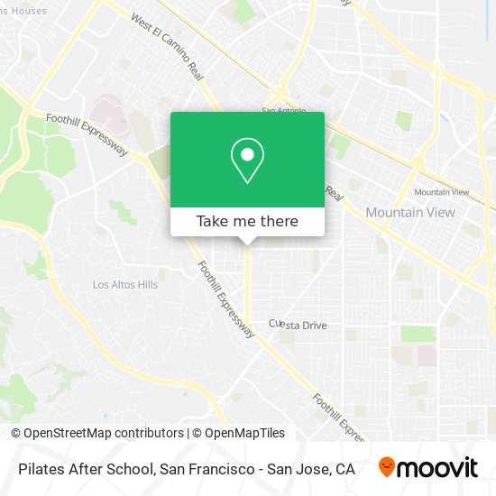 Pilates After School map