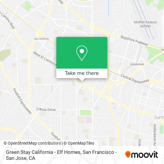 Green Stay California - Elf Homes map