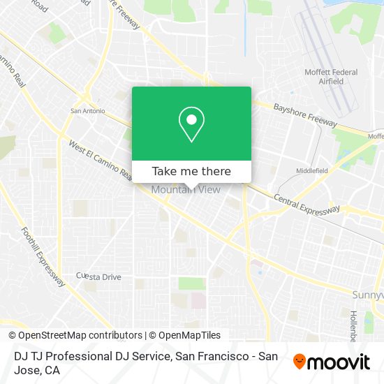 DJ TJ Professional DJ Service map