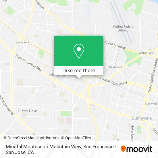 Mapa de Mindful Montessori Mountain View