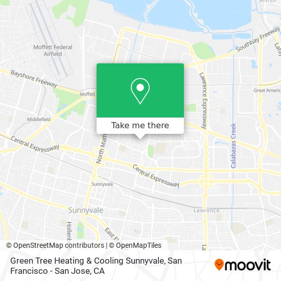 Green Tree Heating & Cooling Sunnyvale map