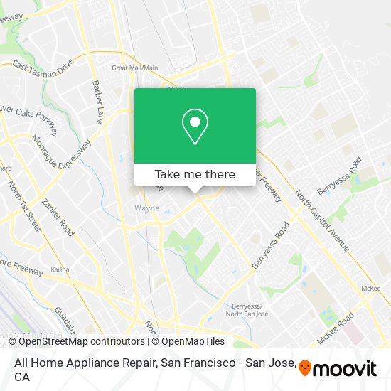 Mapa de All Home Appliance Repair