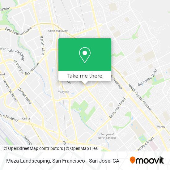 Meza Landscaping map