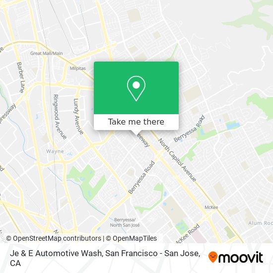 Je & E Automotive Wash map