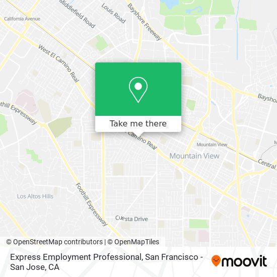 Express Employment Professional map