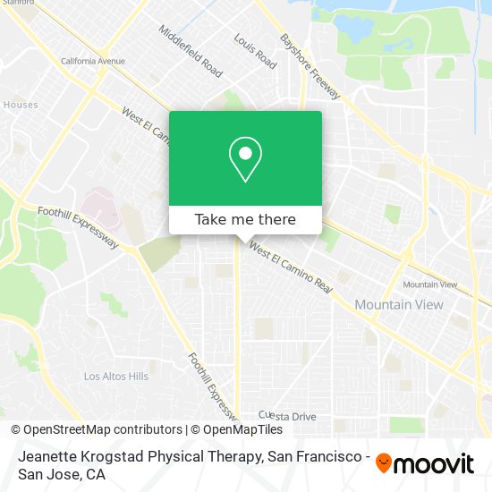 Jeanette Krogstad Physical Therapy map