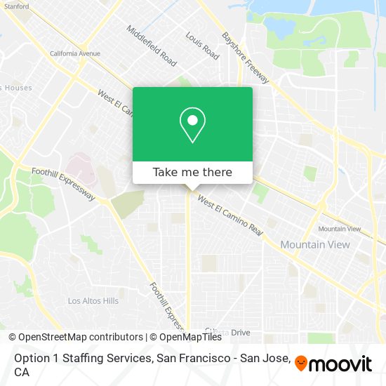 Option 1 Staffing Services map