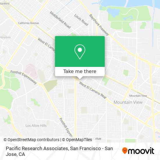 Pacific Research Associates map
