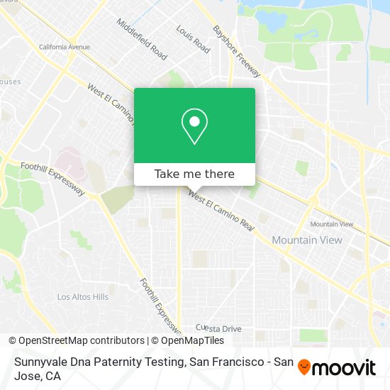 Sunnyvale Dna Paternity Testing map