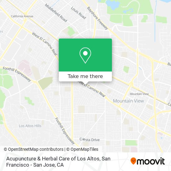 Acupuncture & Herbal Care of Los Altos map