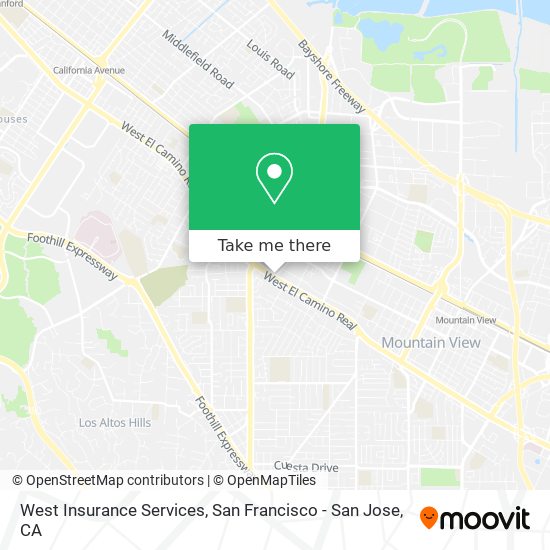 West Insurance Services map