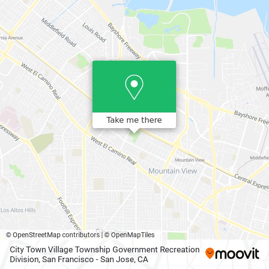 Mapa de City Town Village Township Government Recreation Division