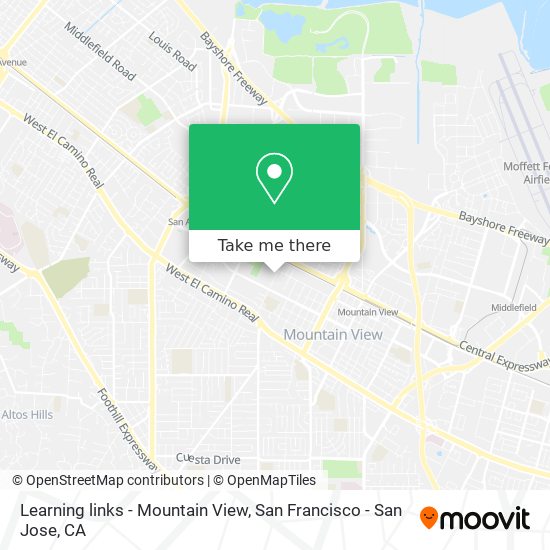 Mapa de Learning links - Mountain View