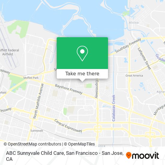 ABC Sunnyvale Child Care map