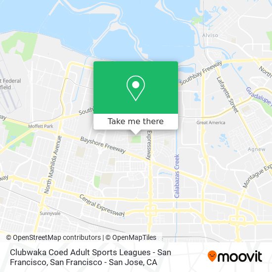 Clubwaka Coed Adult Sports Leagues - San Francisco map