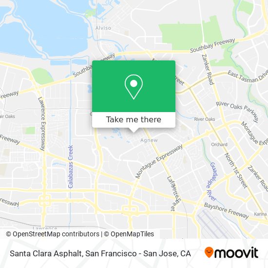 Santa Clara Asphalt map