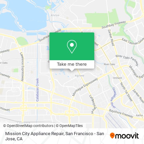 Mapa de Mission City Appliance Repair